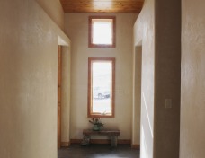 Interior of Hay Bale Home